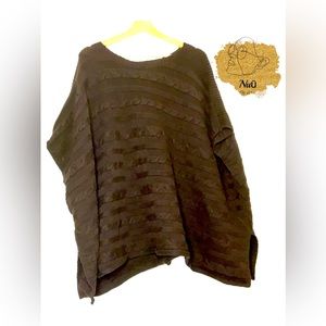 Old Navy Brown Cable Knit Sweater M/L